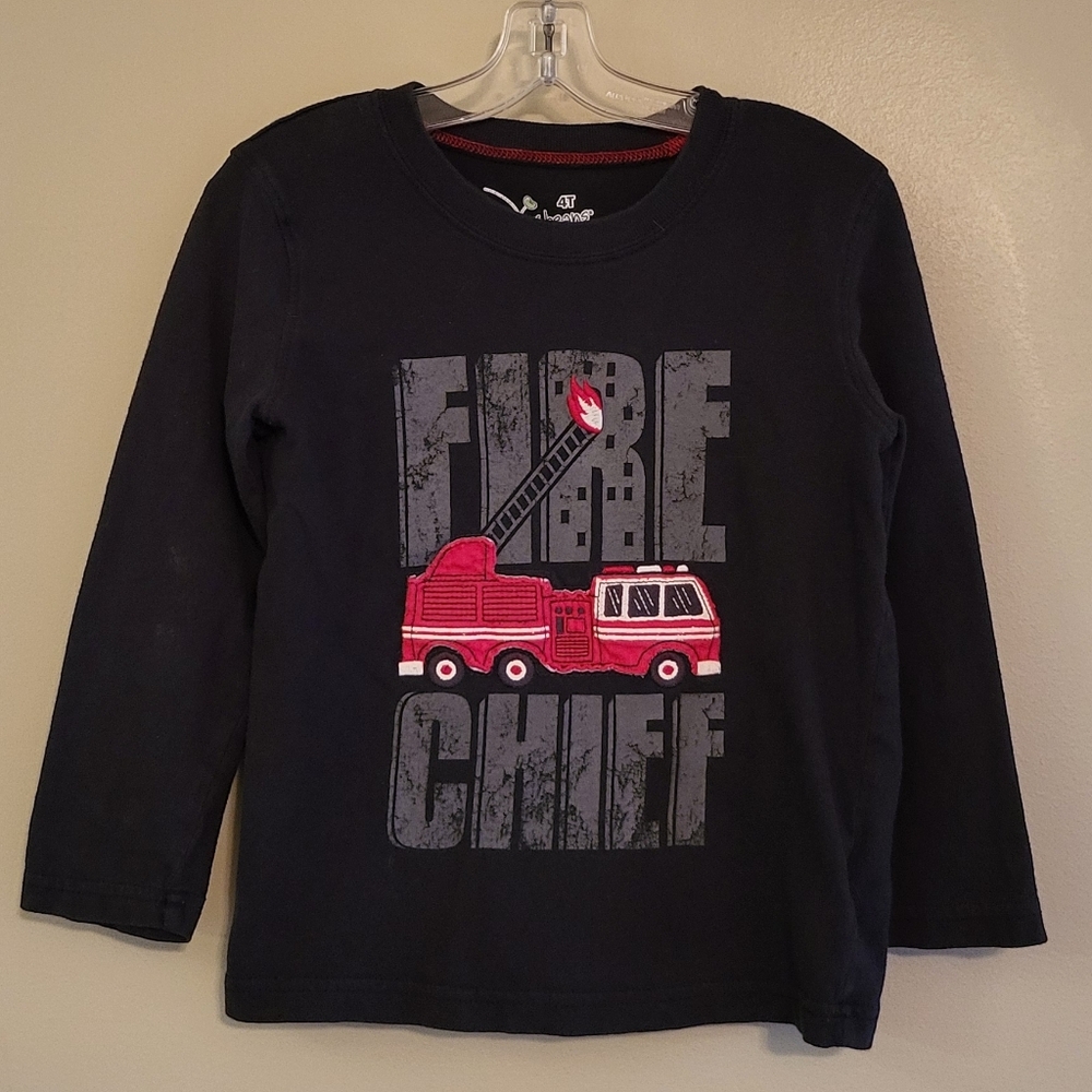 Jumping Beans Fire Chief long sleeve tee shirt